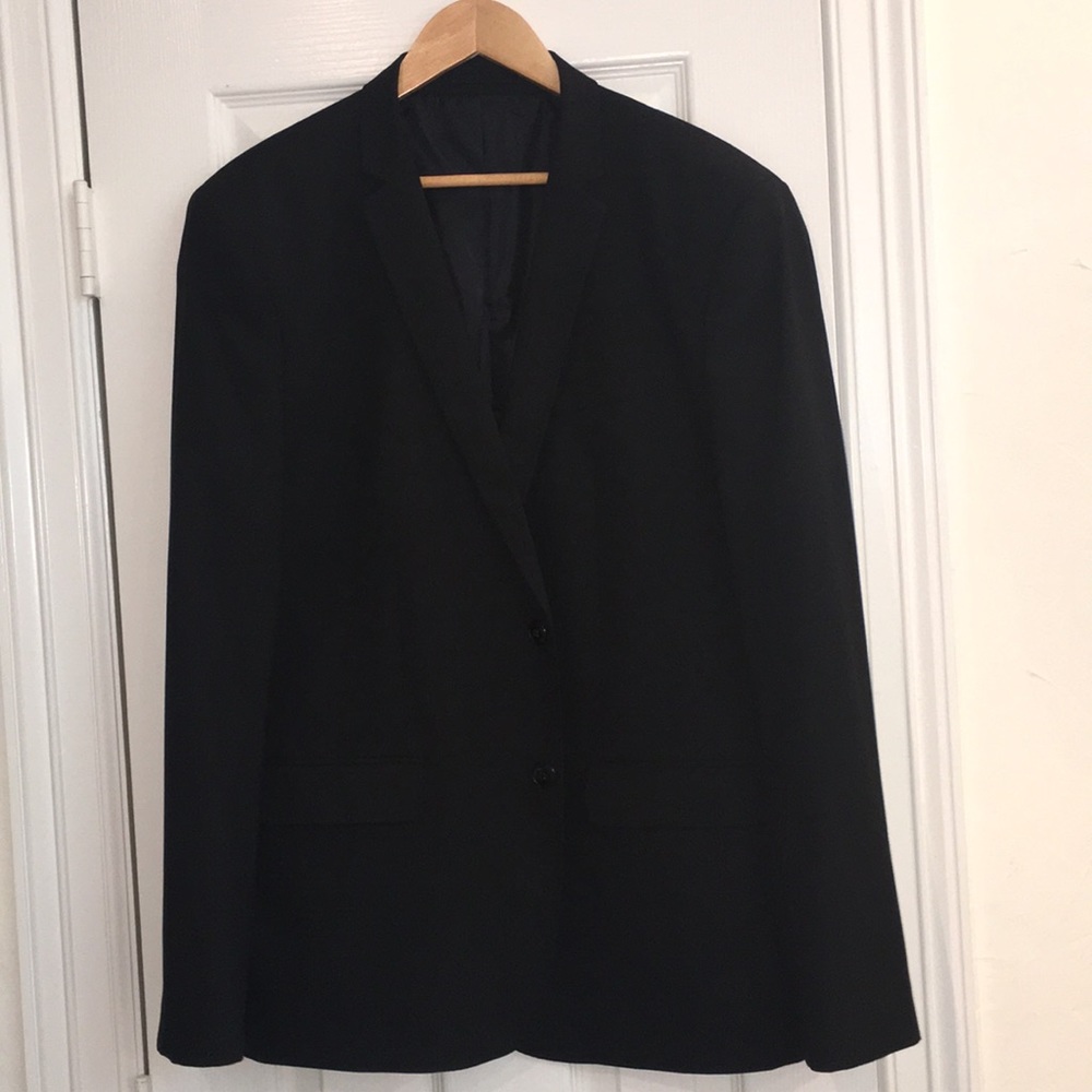 Zara Suit Black, Men's (jacket only). Size US 44R